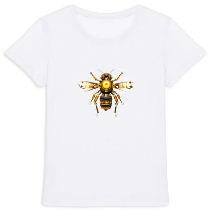 Bee Bolted 3 Front T-shirt Femme à Col Rond 