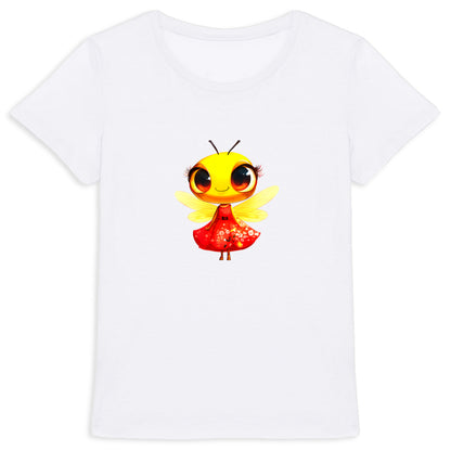 Dressed Up Bee 3 Front T-shirt Femme à Col Rond