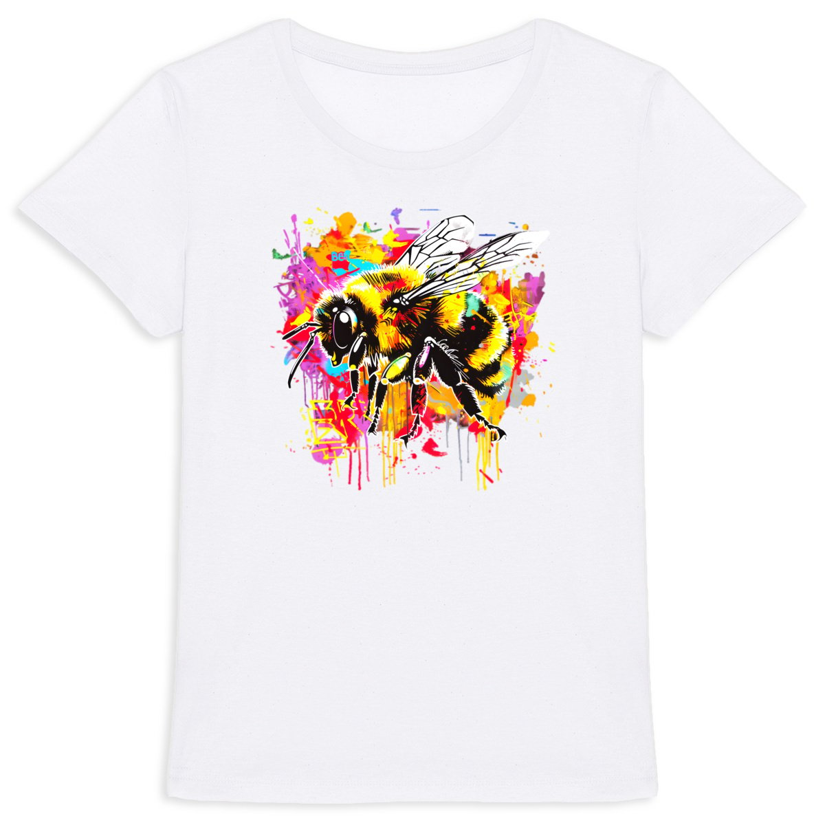 Street Art Graph 3 Front T-shirt Femme à Col Rond