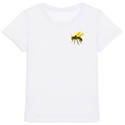 Eletronic Chip Yellow Bee 2 Logo T-shirt Femme à Col Rond