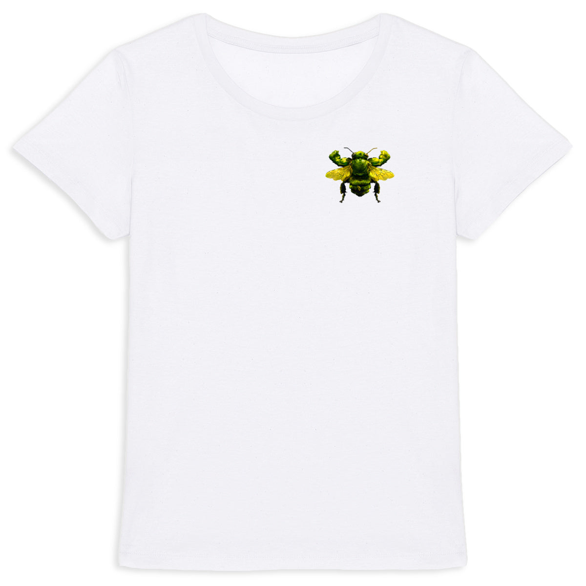 Hulk Bee Logo T-shirt Femme à Col Rond