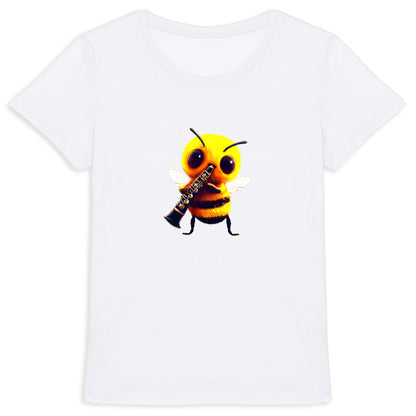 Clarinet Bee 1 Front T-shirt Femme à Col Rond