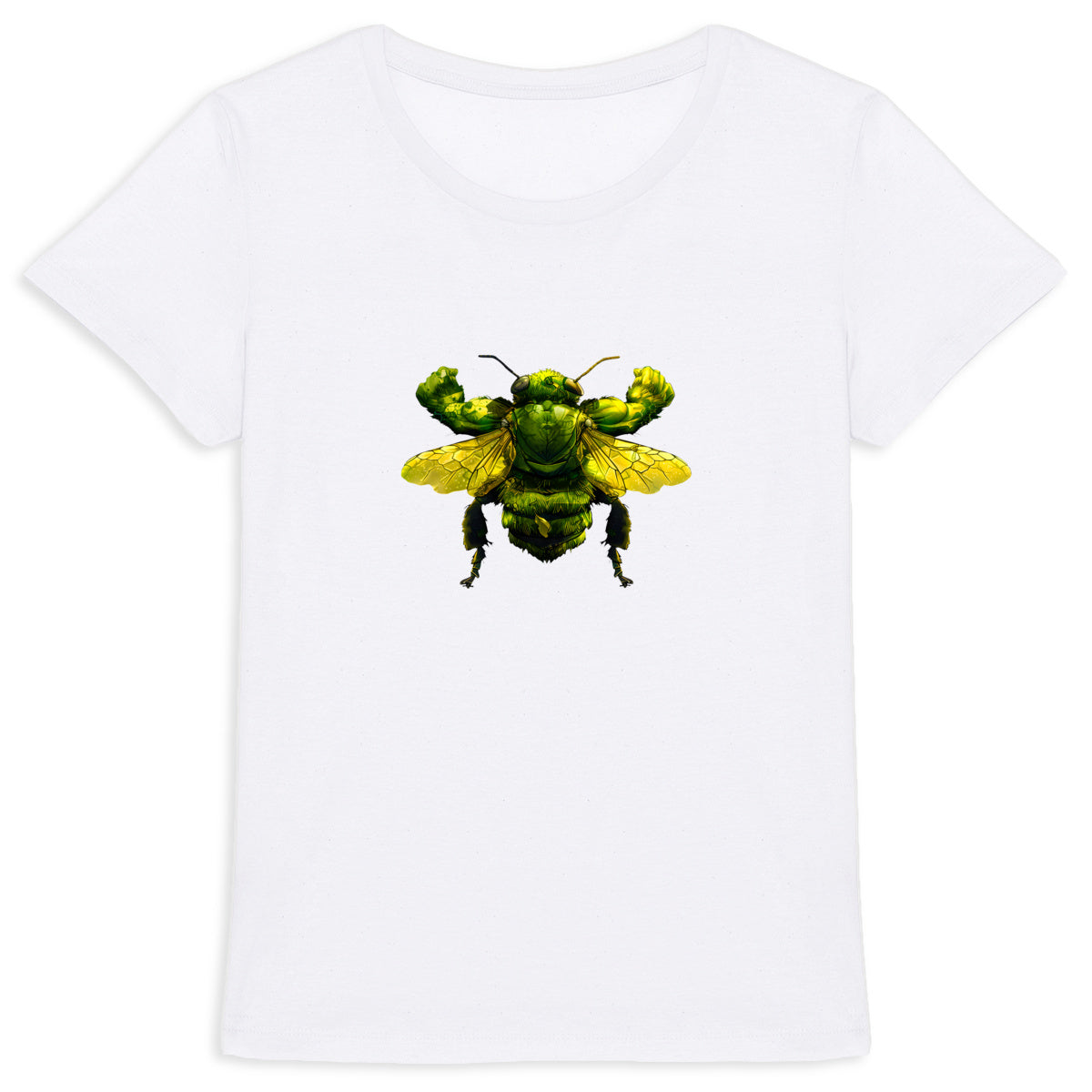 Hulk Bee Front T-shirt Femme à Col Rond