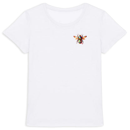 Super Man Bee Logo T-shirt Femme à Col Rond