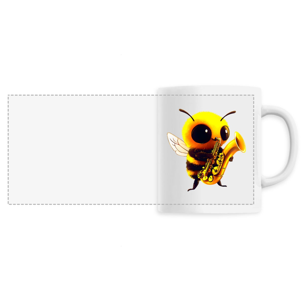 Saxophone Bee 1 Mug Céramique