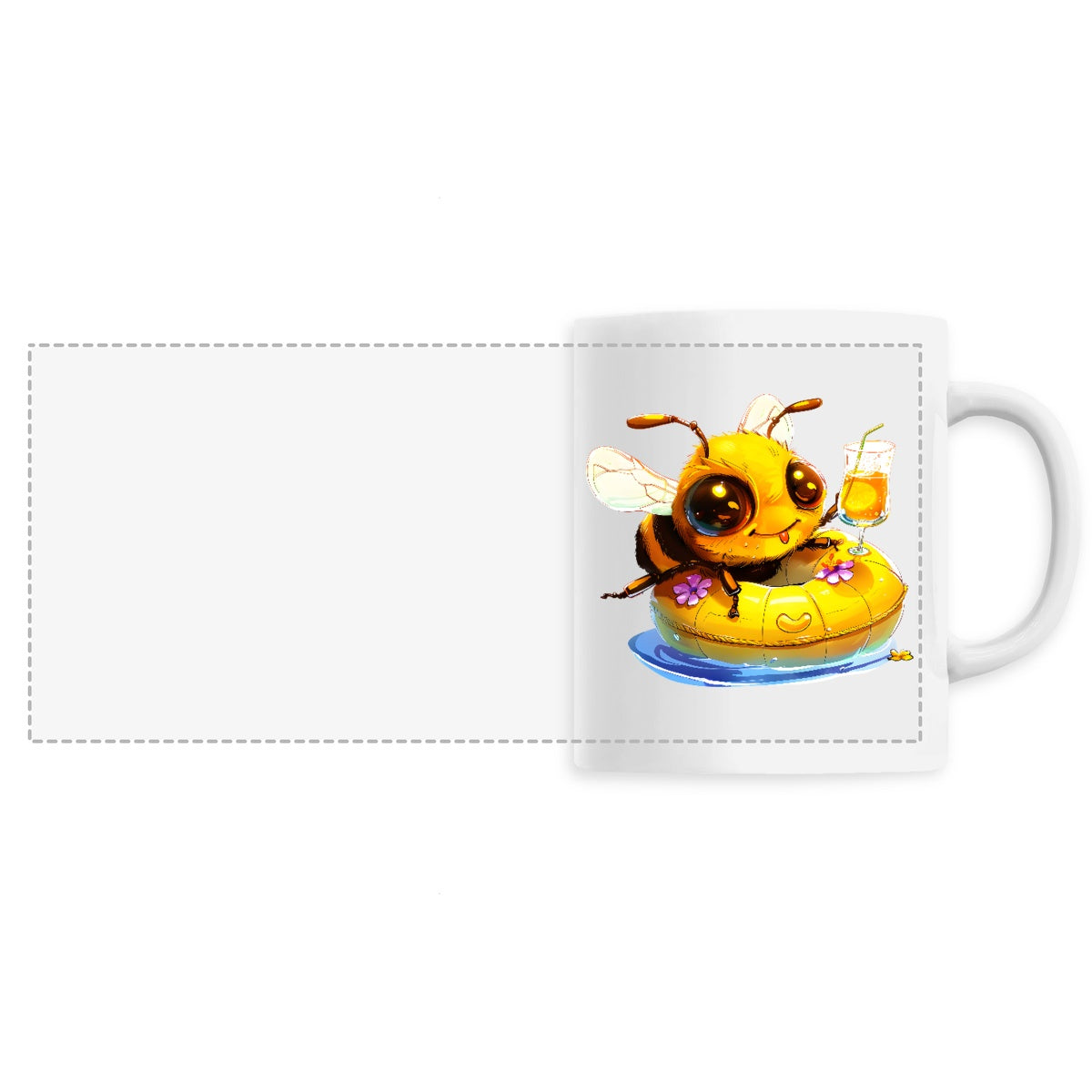 Chilling Out Bee in the Pool Mug Céramique