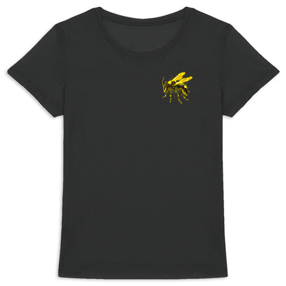 Eletronic Chip Yellow Bee 2 Logo T-shirt Femme à Col Rond