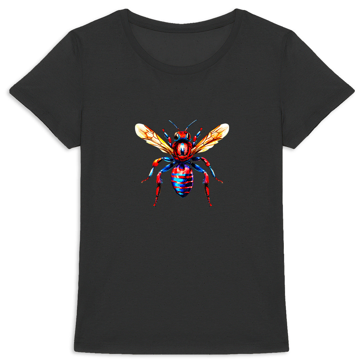 Spider Man Bee Front T-shirt Femme à Col Rond