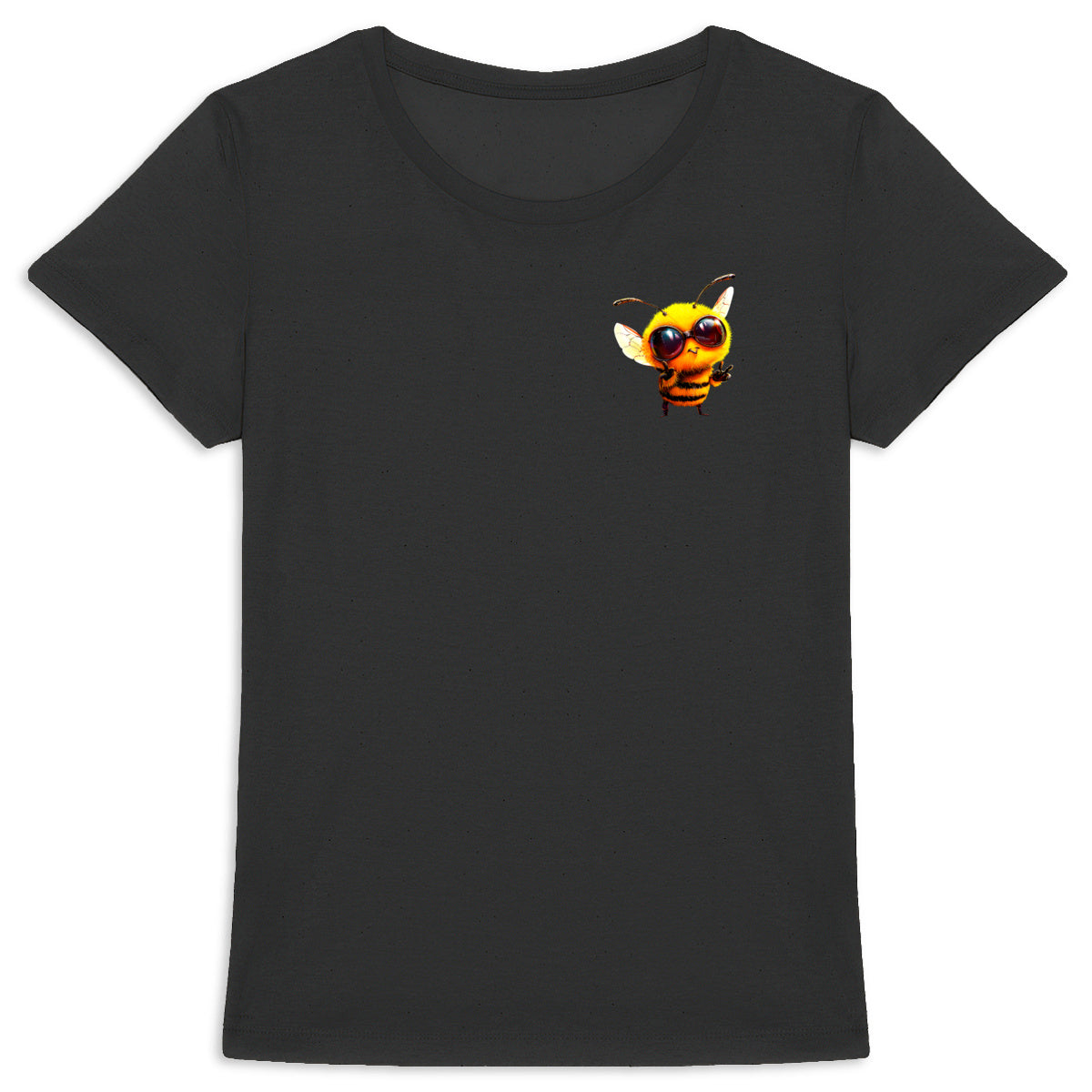 Cool Bee 1 Logo T-shirt Femme à Col Rond