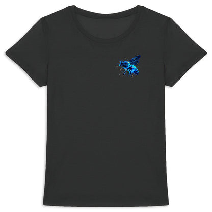 Celestial Blue Bee 2 Logo T-shirt Femme à Col Rond