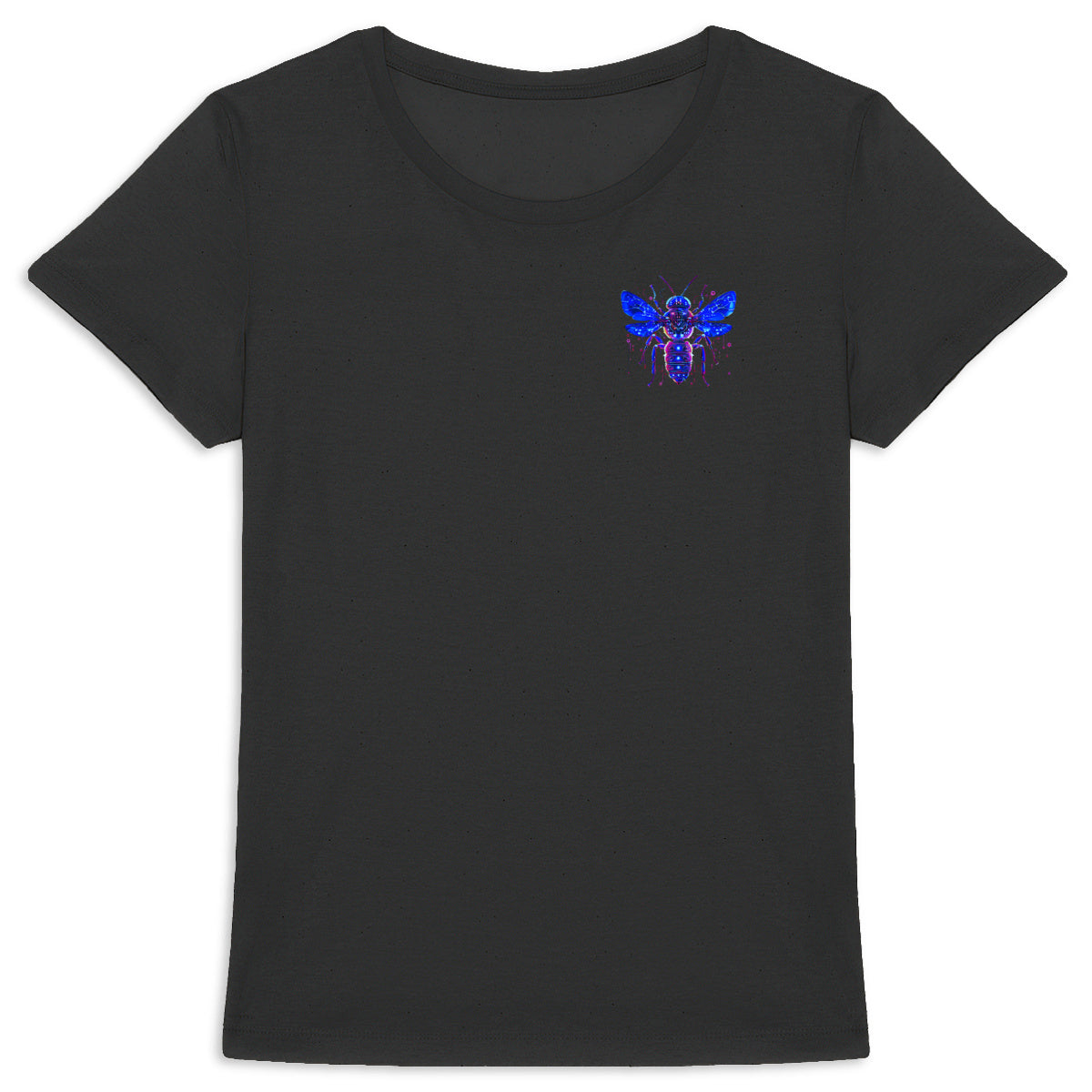 Eletronic Chip Blue Bee 1 Logo T-shirt Femme à Col Rond