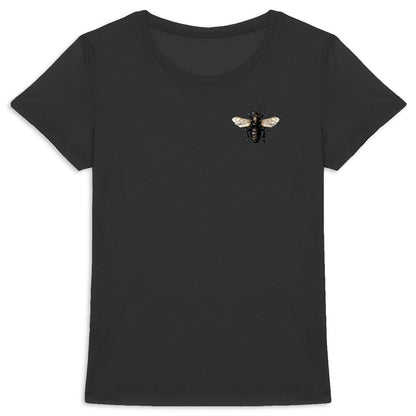 Black Panther Bee Logo T-shirt Femme à Col Rond