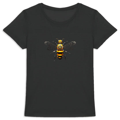 Bee Bolted 4 Front T-shirt Femme à Col Rond 