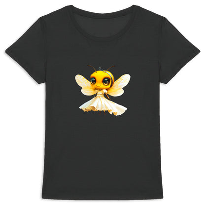 Dressed Up Bee 1 Front T-shirt Femme à Col Rond