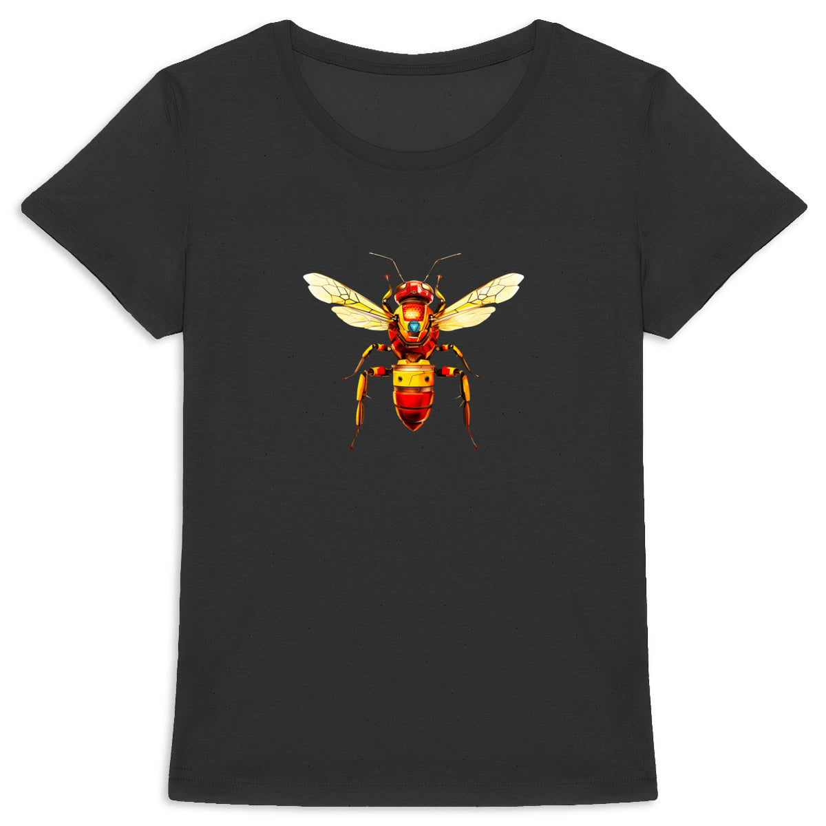 Iron Man Bee Front T-shirt Femme à Col Rond