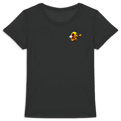 Guitar Bee 1 Logo T-shirt Femme à Col Rond