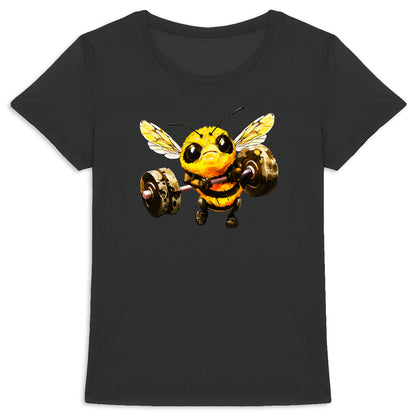 Bodybuild Bee 1 Front T-shirt Femme à Col Rond