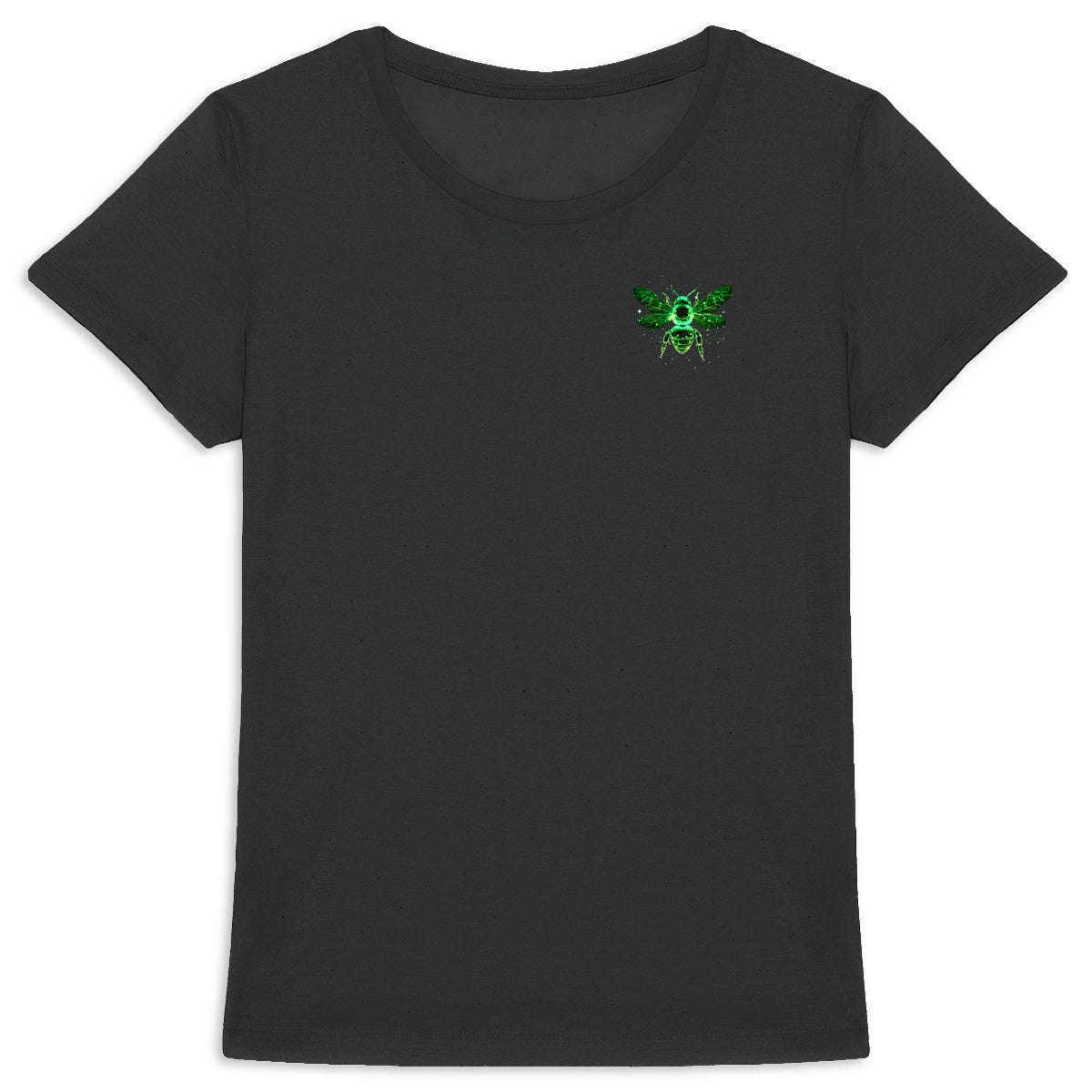 Celestial Green Bee 1 Logo T-shirt Femme à Col Rond