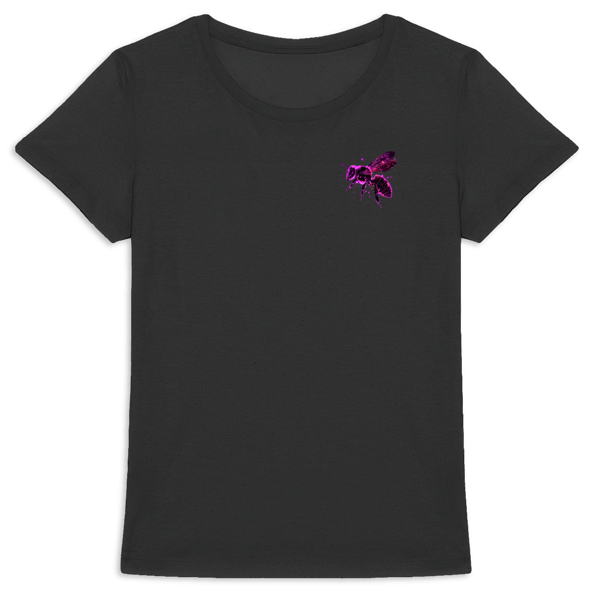 Celestial Purple Bee 2 Logo T-shirt Femme à Col Rond