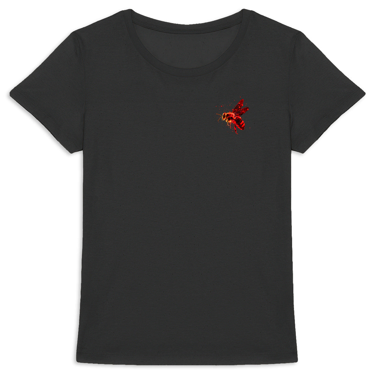 Celestial Red Bee 2 Logo T-shirt Femme à Col Rond