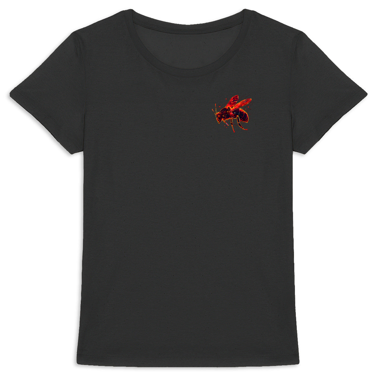 Eletronic Chip Red Bee 2 Logo T-shirt Femme à Col Rond