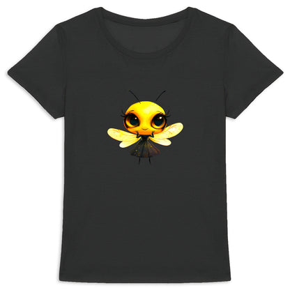 Dressed Up Bee 2 Front T-shirt Femme à Col Rond