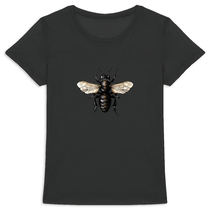 Black Panther Bee Front T-shirt Femme à Col Rond