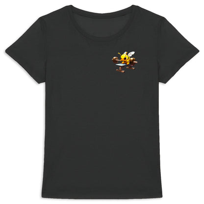 Bodybuild Bee 3 Logo T-shirt Femme à Col Rond