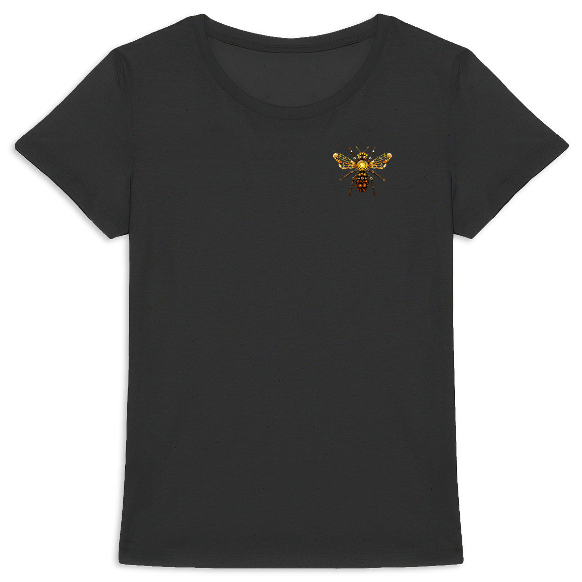 Bee Bolted 1 Logo T-shirt Femme à Col Rond