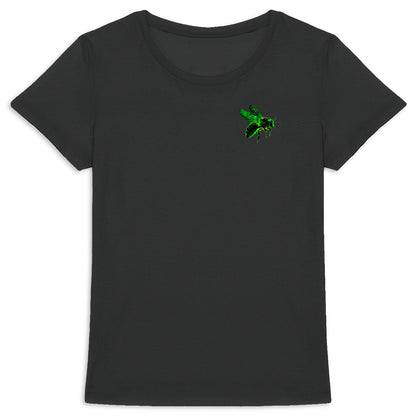 Celestial Green Bee 2 Logo T-shirt Femme à Col Rond