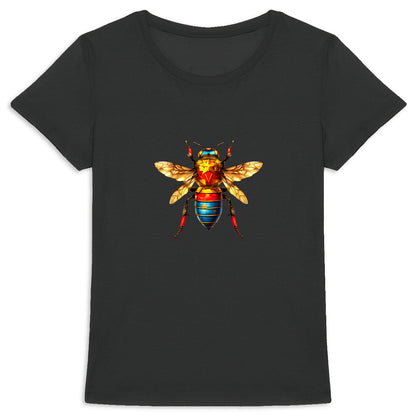 Wonder Woman Bee Front T-shirt Femme à Col Rond