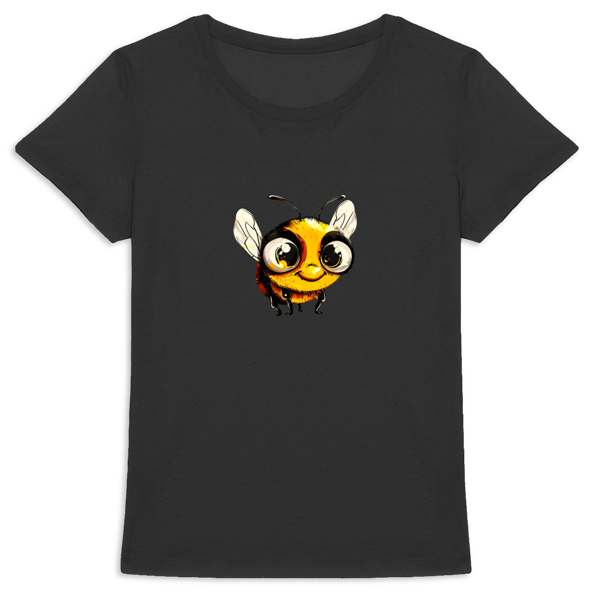 Cute Bee 2 Front T-shirt Femme à Col Rond