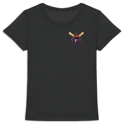 Spider Man Bee Logo T-shirt Femme à Col Rond