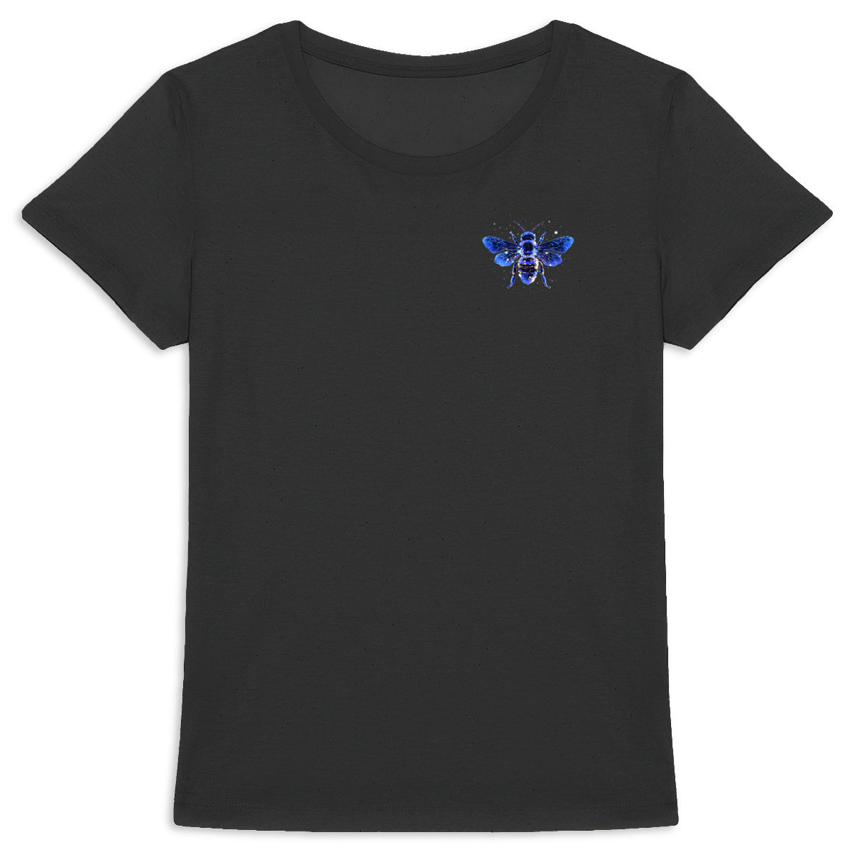 Celestial Blue Bee 1 Logo T-shirt Femme à Col Rond