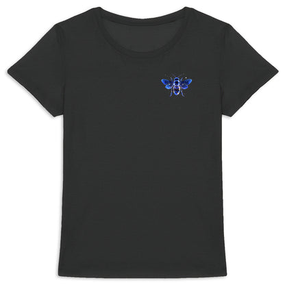 Celestial Blue Bee 1 Logo T-shirt Femme à Col Rond