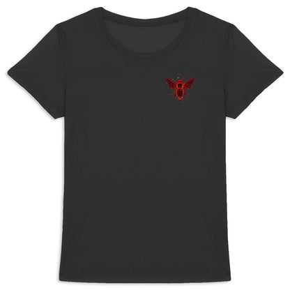 Celestial Red Bee 1 Logo T-shirt Femme à Col Rond