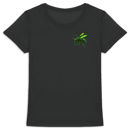 Eletronic Chip Green Bee 2 Logo T-shirt Femme à Col Rond