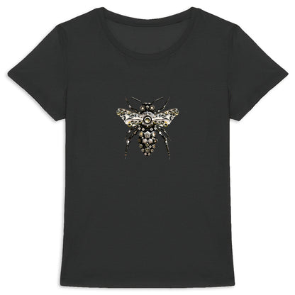 Bee Bolted 6 Front T-shirt Femme à Col Rond 