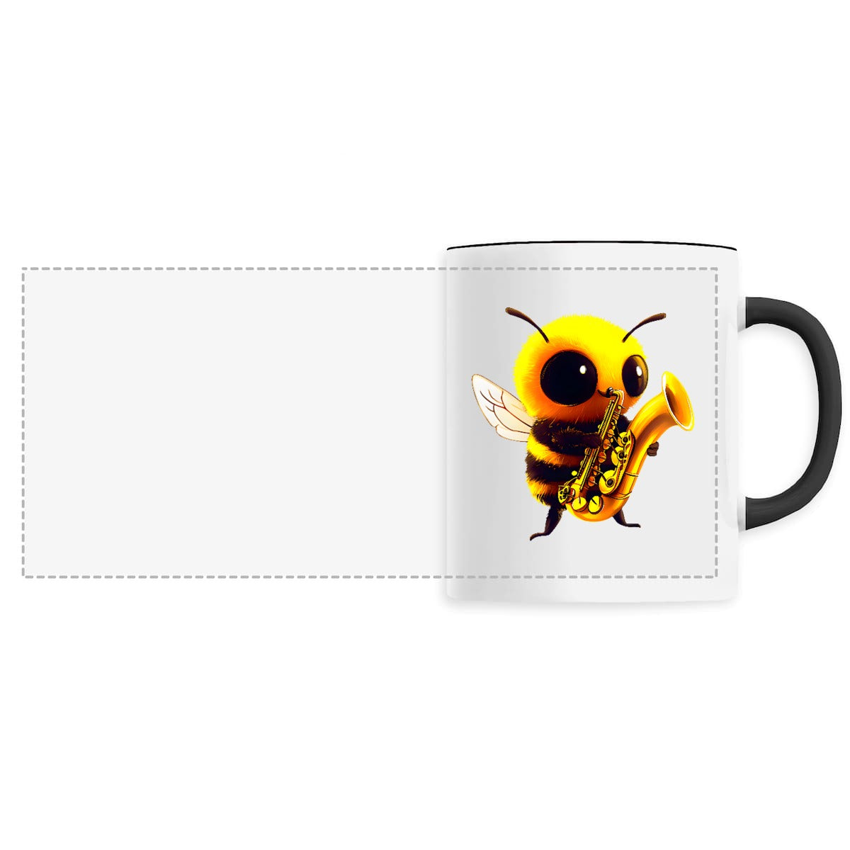 Saxophone Bee 1 Mug Céramique