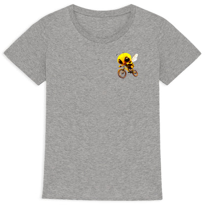 Biking Bee Logo T-shirt Femme à Col Rond