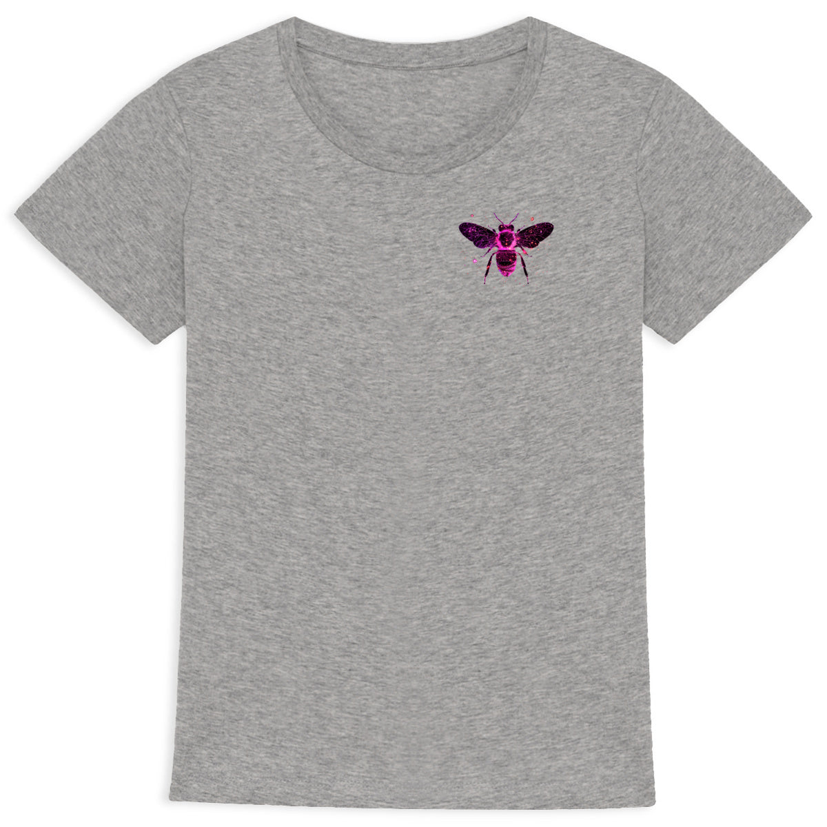 Celestial Purple Bee 1 Logo T-shirt Femme à Col Rond