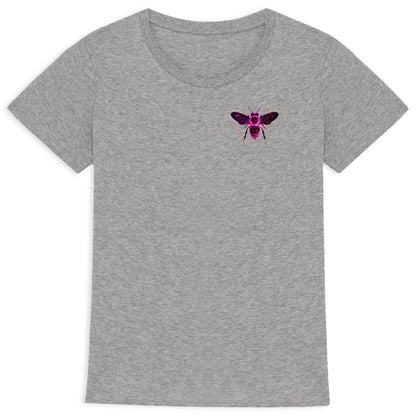 Celestial Purple Bee 1 Logo T-shirt Femme à Col Rond