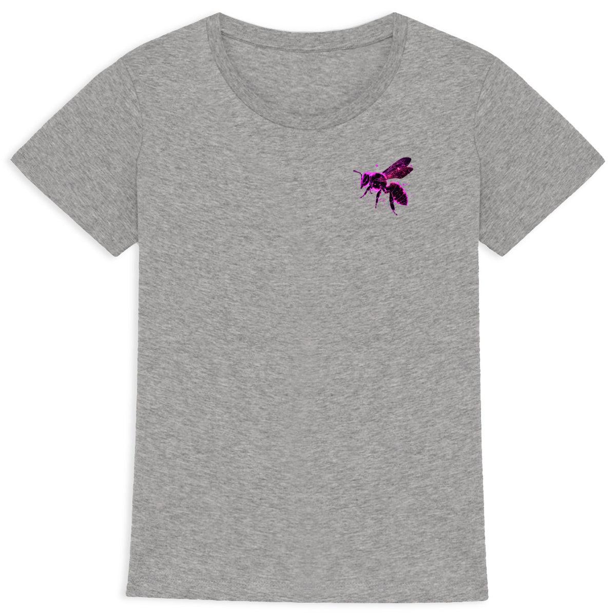 Celestial Purple Bee 2 Logo T-shirt Femme à Col Rond