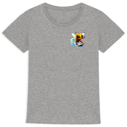 Surfing Bee Logo T-shirt Femme à Col Rond