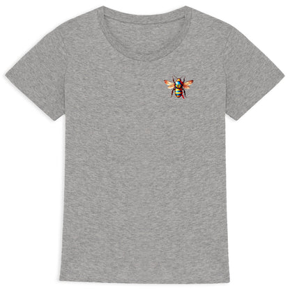 Super Man Bee Logo T-shirt Femme à Col Rond