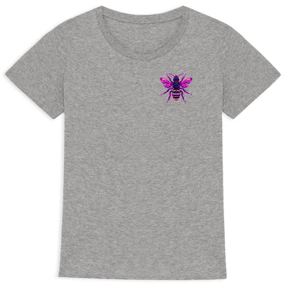 Eletronic Chip Purple Bee 1 Logo T-shirt Femme à Col Rond