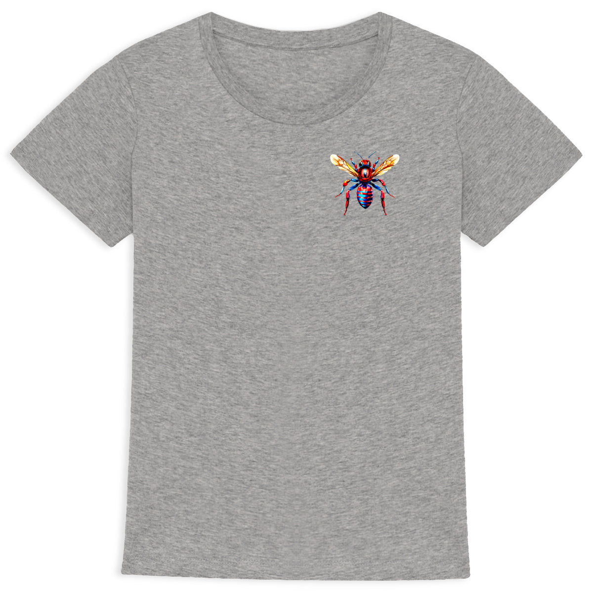 Spider Man Bee Logo T-shirt Femme à Col Rond