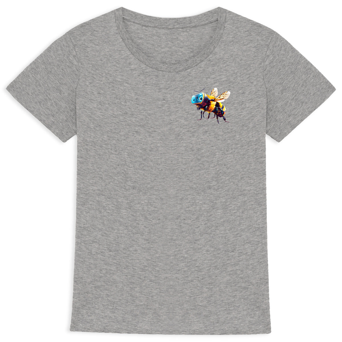 Virtual Reality Bee 1 Logo T-shirt Femme à Col Rond