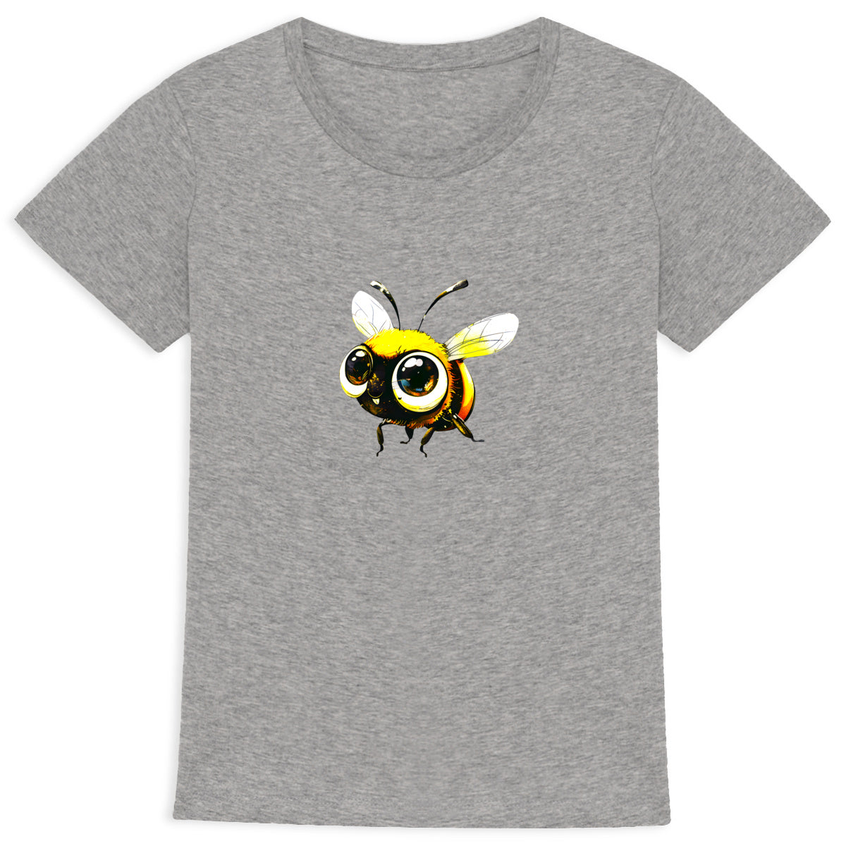 Cute Bee 2 Front T-shirt Femme à Col Rond