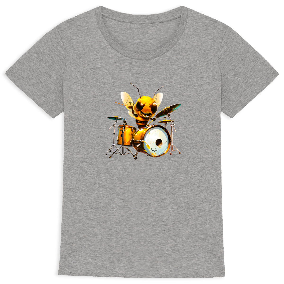 Battery Bee 2 Front T-shirt Femme à Col Rond